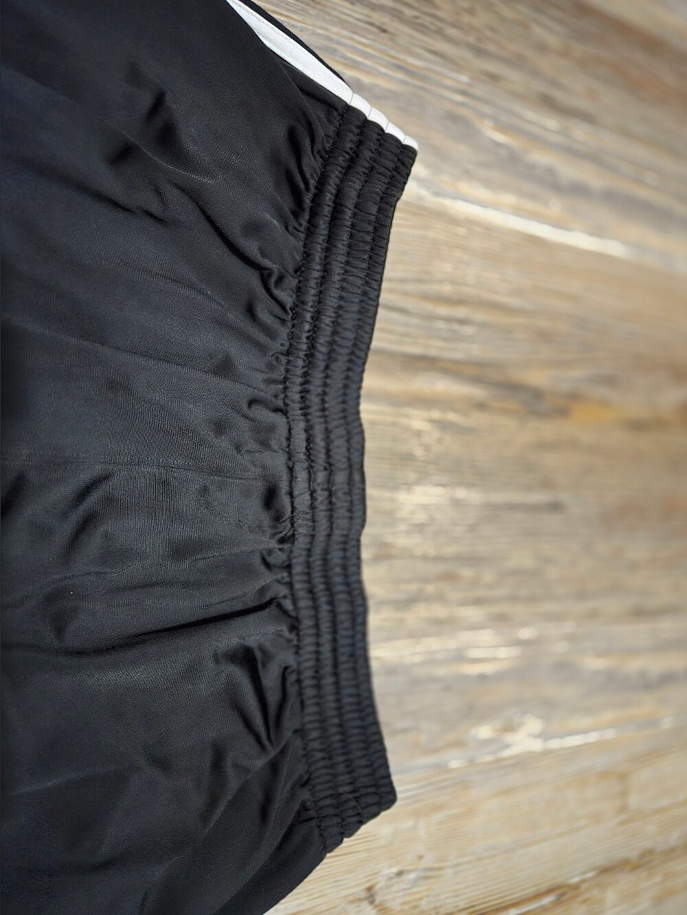 Adidas, Men's,Black Jogger Pants with White Side Stripes - Picture 15 of 16
